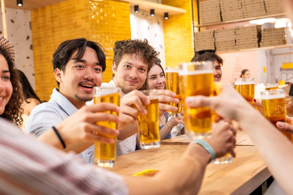 Budapest: Guided Food Tour with Wine, Beer, and Shots - Street food first: soup and lángos you can eat on the go