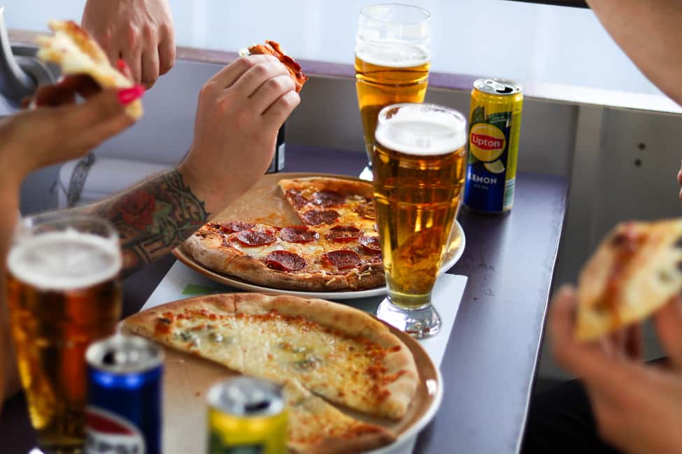 Budapest: Pizza Cruise - On Board: Pizza Choices, One Included Drink, and the Party Music Factor