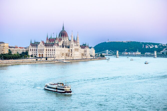 Budapest River Cruise with 1 Free Tokaj Frizzante and Audio Guide - St. Gellért Thermal Bath, Buda Castle, and Fisherman’s Bastion from the water