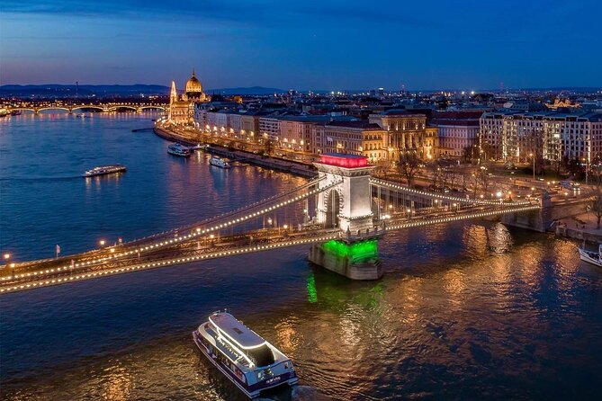 Cocktail Cruise and City Views on the Danube in Budapest - Buda Castle District by night: the hills doing their magic