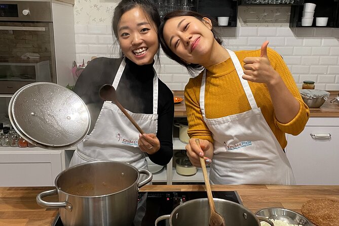 Premium Hungarian Home Cooking Experience with Chef Marti - Where it happens: a central kitchen studio, not a basement room